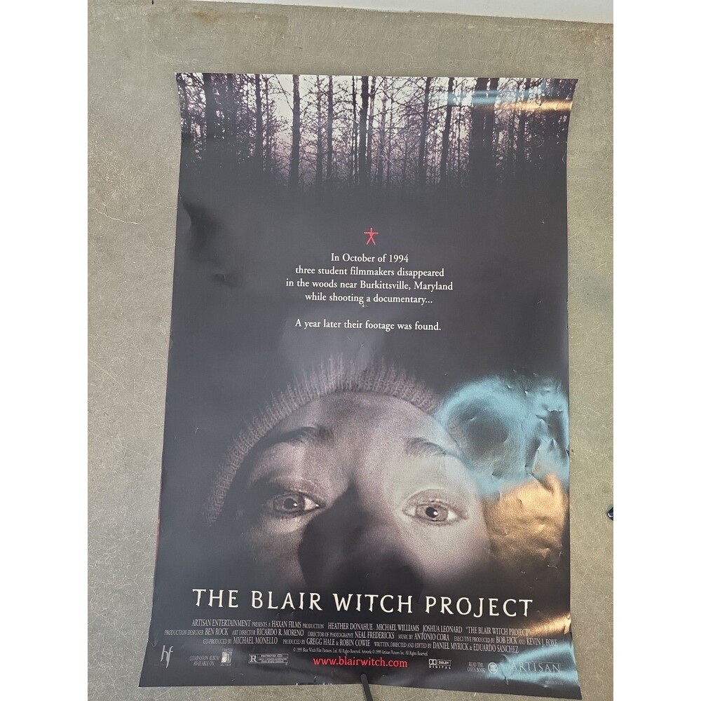 The Blair Witch Project 1999 Original Movie Poster 27x40 Vintage Single Sided
